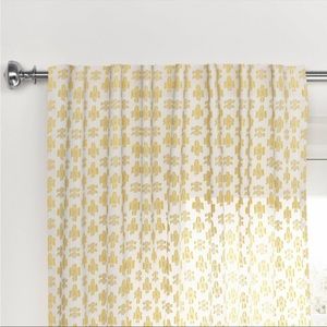 2pc Light Filtering Clipped Texture Window Curtain Panel by Threshold at Target